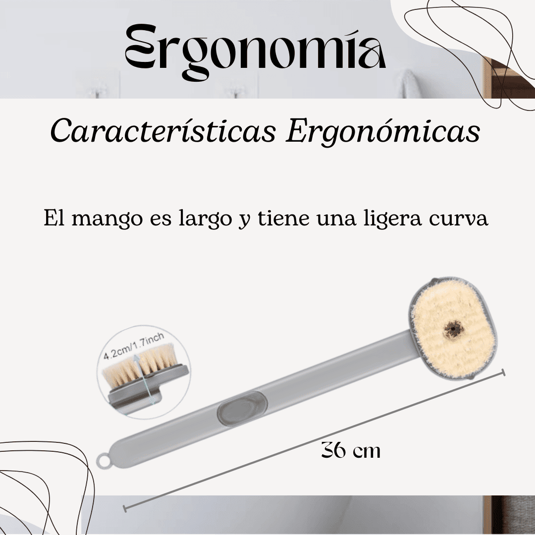 Cepillo de Ducha Ergonómico
