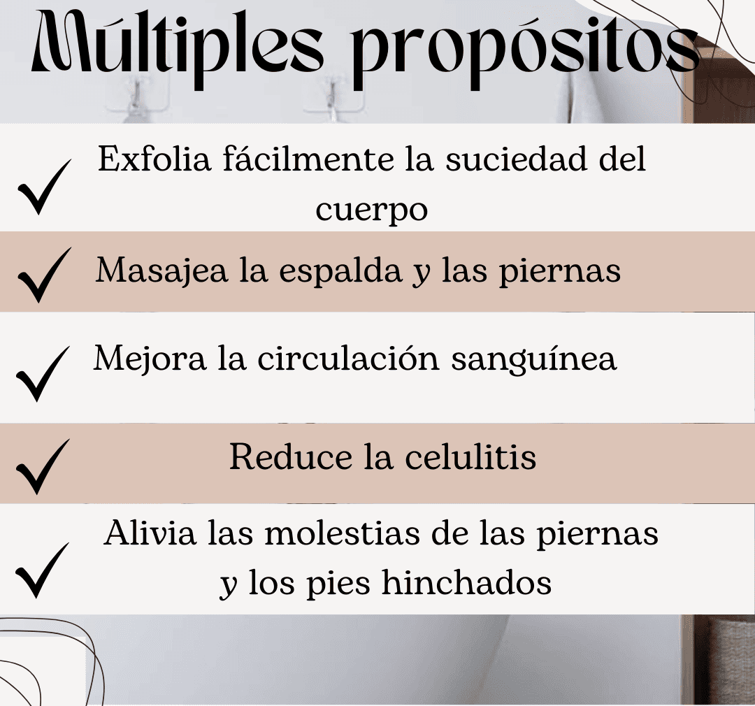 Cepillo de Ducha Ergonómico