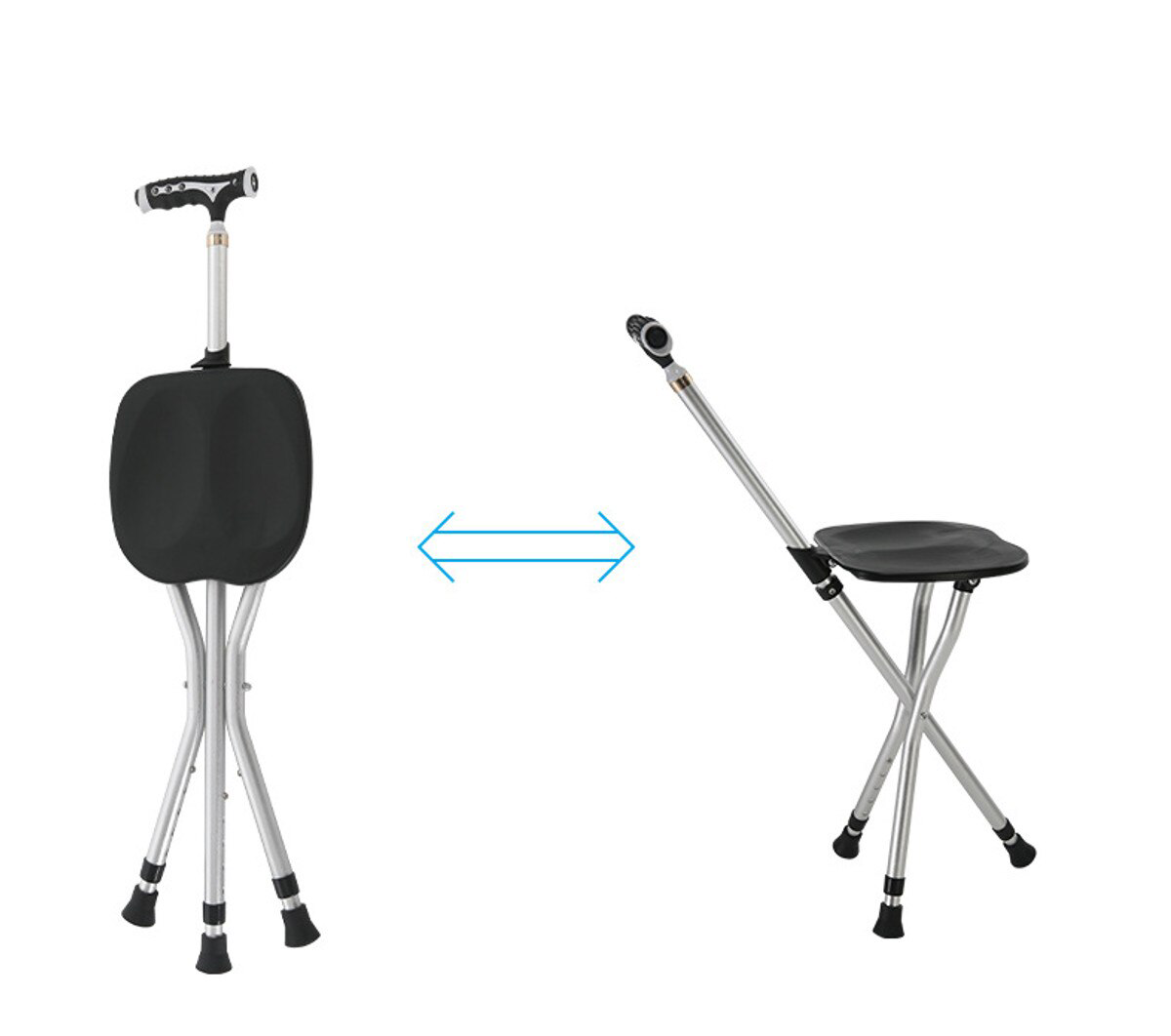 Bastón Plegable con Asiento Cómodo – Liviano, Ajustable y Seguro